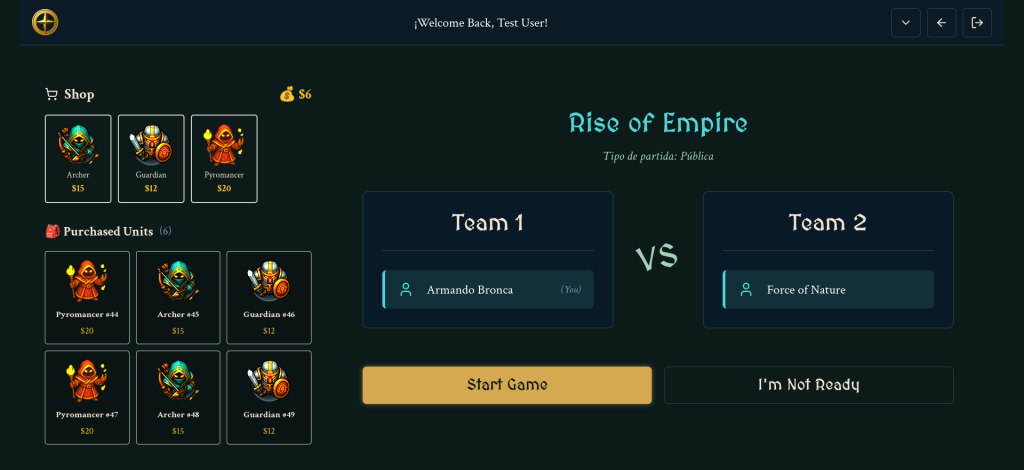 La primera version de la Tienda